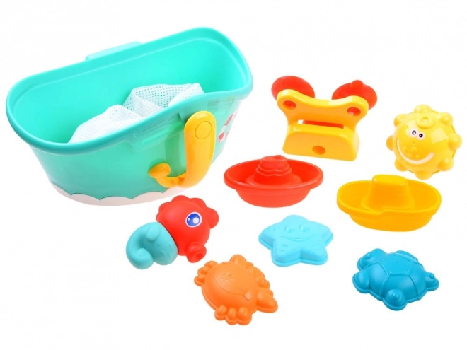 Set organizzatore per giocattoli d'acqua colorato