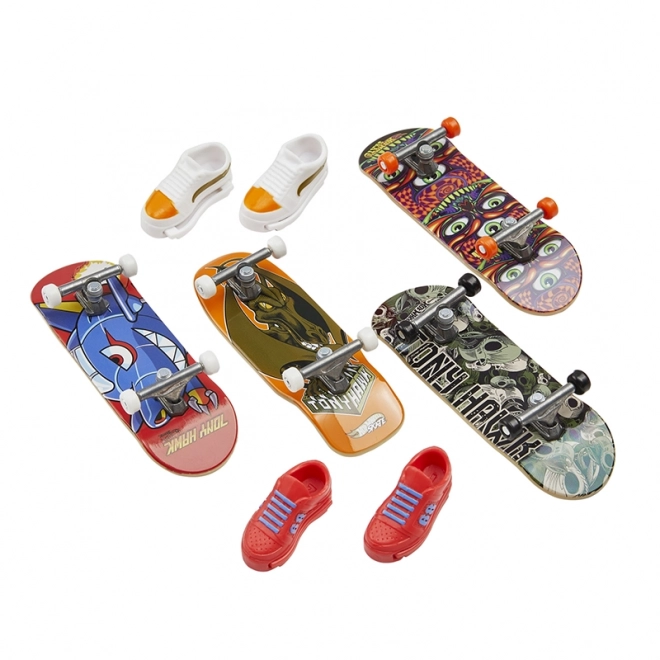 Set di fingerboard con scarpe SKATE Hot Wheels