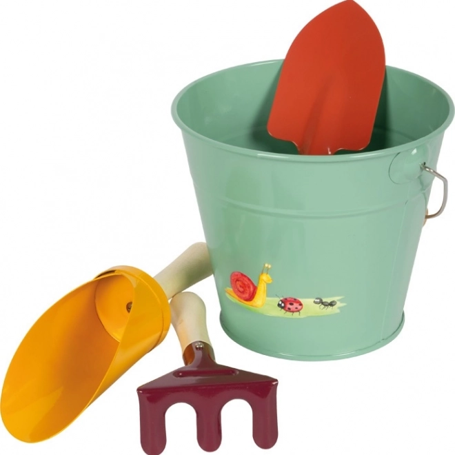 Set di attrezzi da giardinaggio con secchio per bambini Tiny Garden