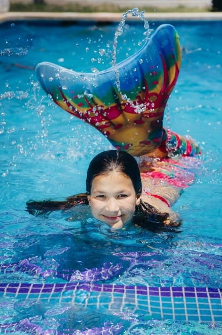 Coda di sirena per nuoto Rainbow