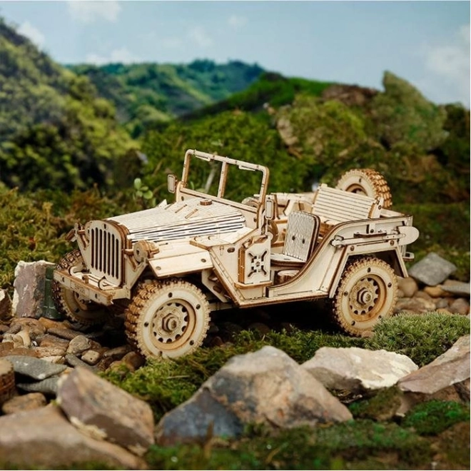 Puzzle 3D in legno Jeep Militare anni '40