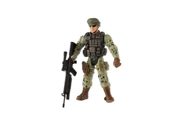 Figurina Soldato con Arma in Plastica 10 cm