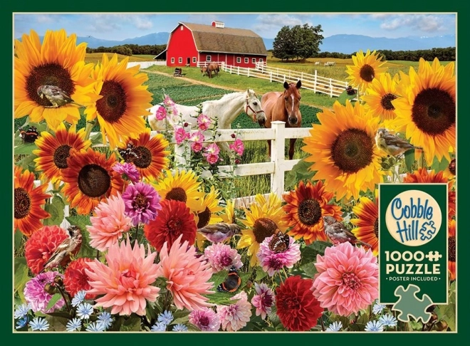 Puzzle Fattoria di Girasoli 1000 Pezzi