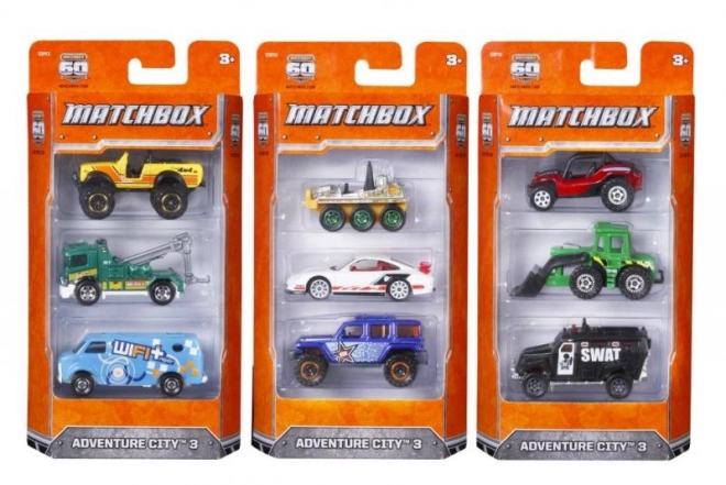 Set di 3 macchinine Matchbox