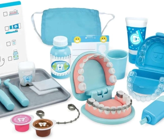 Modello realistico di dentatura e strumenti