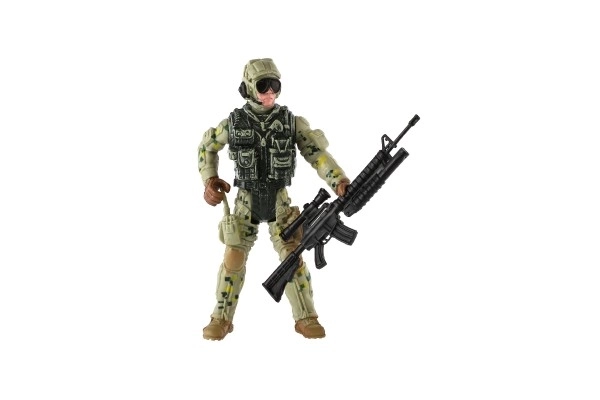 Figurina Soldato con Arma in Plastica 10 cm