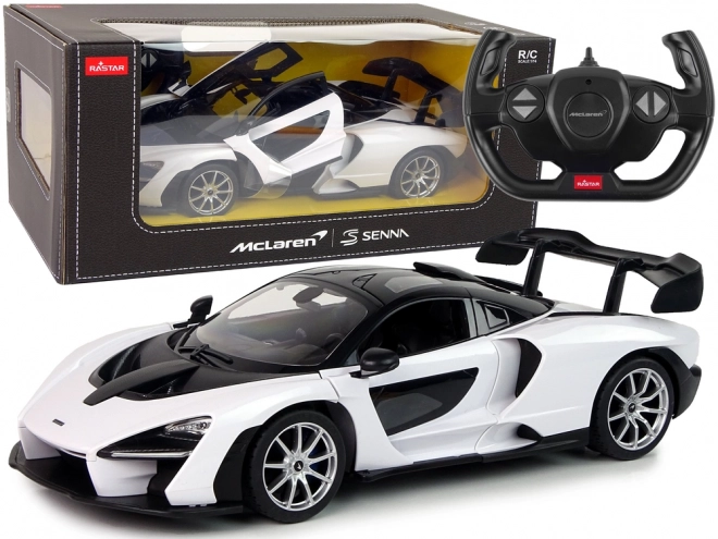 Auto R/C McLaren Senna Rastar 1:14 bianco con controllo remoto