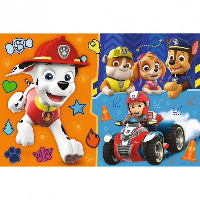 Puzzle doppio Paw Patrol Super Gigante 15 pezzi