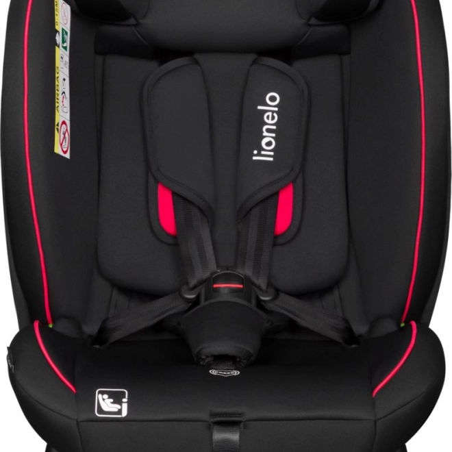 Seggiolino Auto per Bambini Lionelo Aart i-Size Nero Rosso 40-150 cm