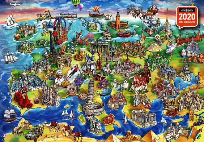 Puzzle Mondo Europeo 1500 Pezzi