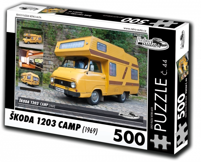 puzzle Retro-Auta Škoda 1203 Camp 500 pezzi