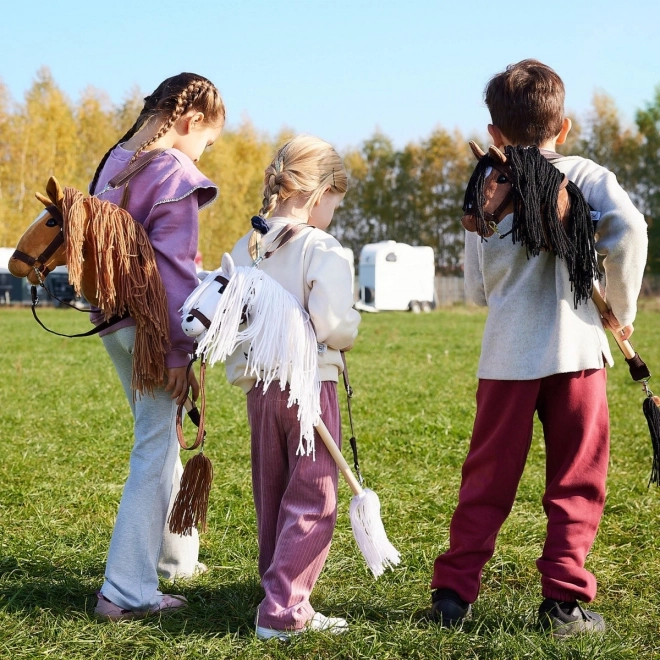 Cavallo a bastone Hobby Horse HOPPIHORSE marrone scuro