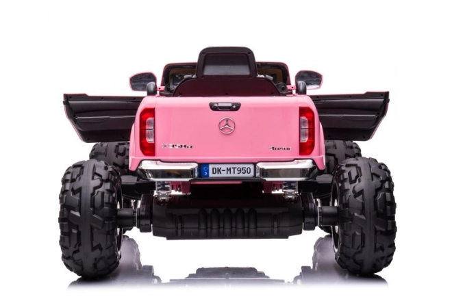 Auto elettrica per bambini Mercedes DK-MT950 4x4 rosa chiaro