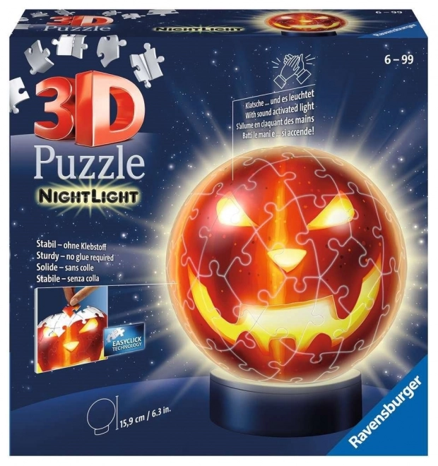 Puzzle di zucca 3D luminescenti 72 pezzi