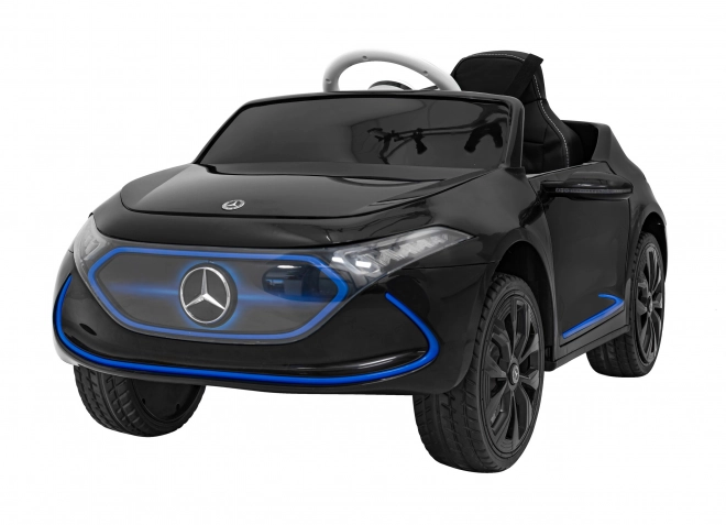 Mercedes Benz AMG EQA per bambini nero + Telecomando + Cinture di sicurezza a 5 punti + EVA + Display MP3 + LED