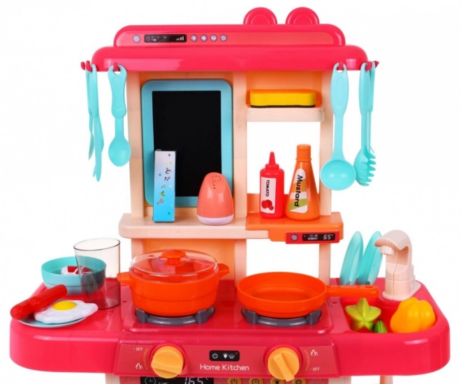 Cucina rosa per bambini con suoni e luci