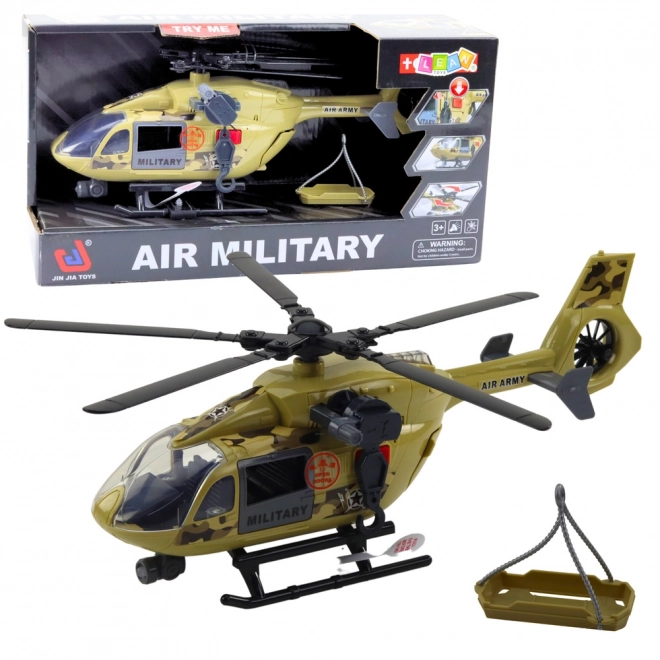 Elicottero militare con luci e suoni