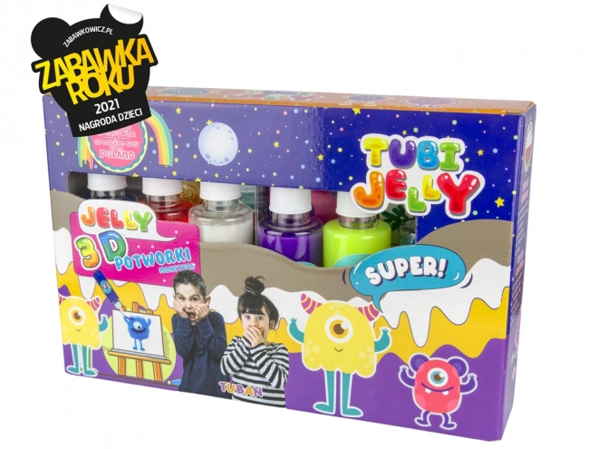 Set Tubi Jelly 6 colori - Mostri