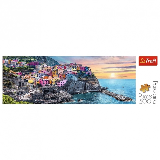 Puzzle Panorama Vernazza al Tramonto Trefl 500 Pezzi