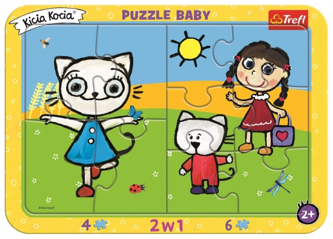 Puzzle Baby Kicia Kocia: Micetta Felice 2 in 1, 10 pezzi