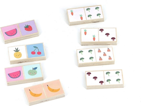 Domino in legno Frutta e Verdura Sarah Betz