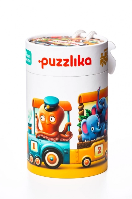 Giocattolo educativo treno puzzle Puzzlika