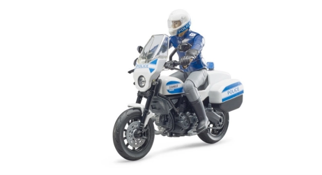 Figura snodata del poliziotto con equipaggiamento