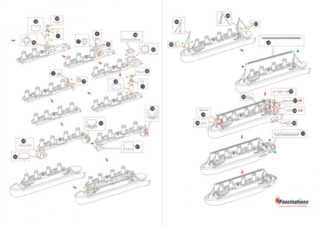 Puzzle 3D Titanic di Metal Earth