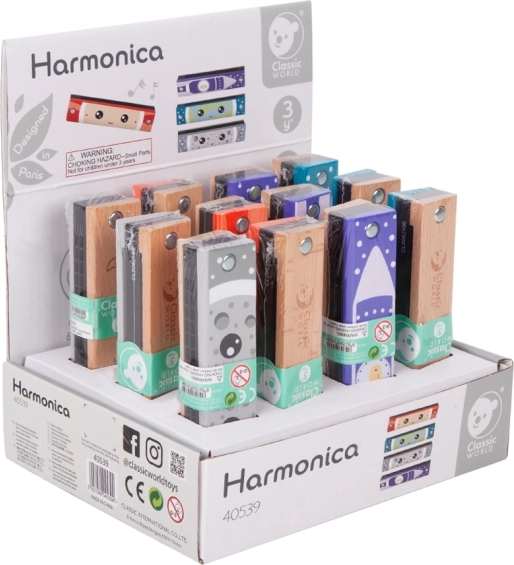 Fisarmonica di legno Classic World per bambini
