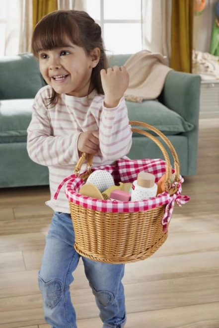 Cestino da picnic con leccornie di legno Fisher-Price
