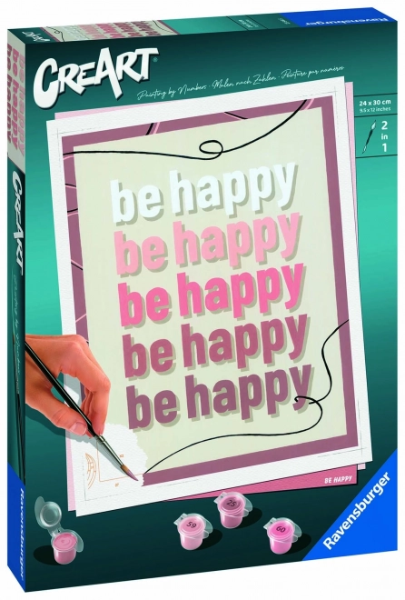 CreArt - Dipinto Be Happy di Ravensburger