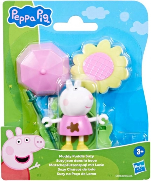 Peppa Pig divertimento in pozzanghera e fango, figurina