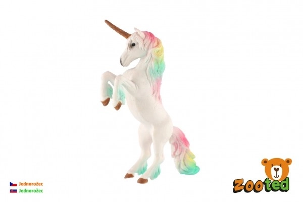 Unicorno Bianco con Criniera Arcobaleno