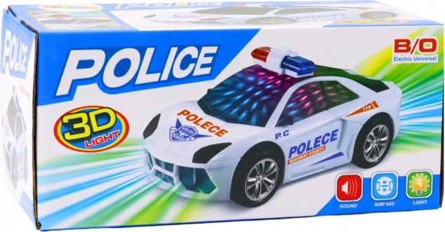 Auto della polizia interattivo con luci e suoni