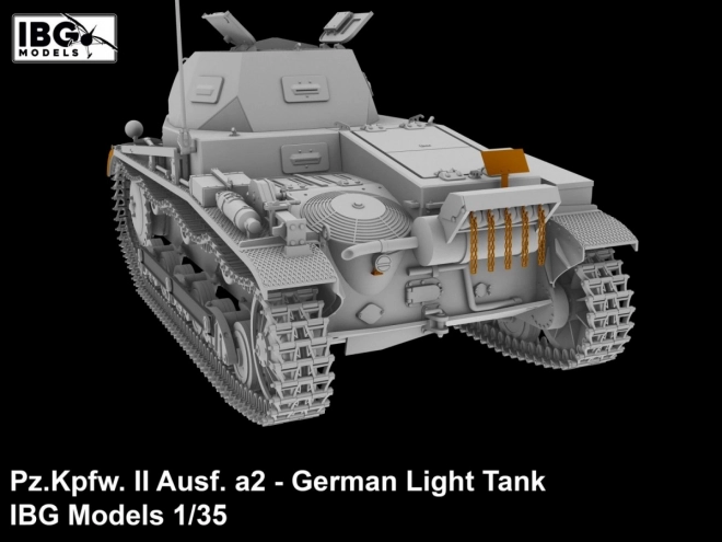 Modello plastico carro armato leggero Pz.Kpfw II a2