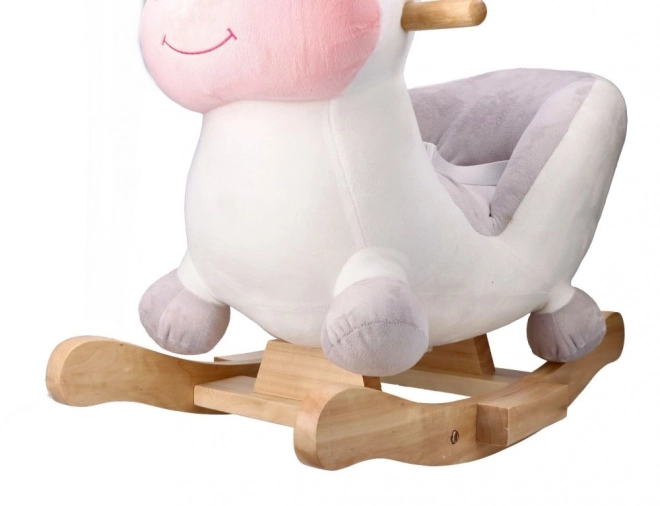 Bambola cavalcabile con seggiolino dolce unicorno
