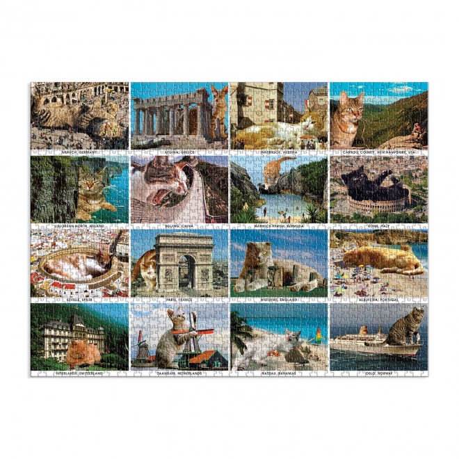 Puzzle Galison Gatti in Vacanza 1500 Pezzi