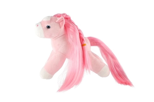 Unicorno in Borsa Rosa di Peluche 18x20cm