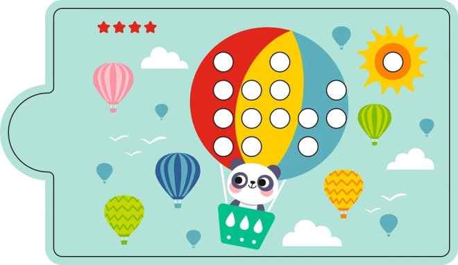 Gioco magnetico per il riconoscimento dei colori con dinosauro