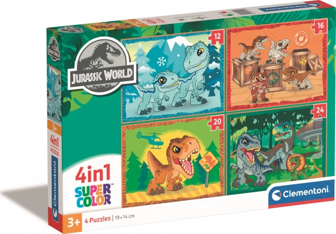 Puzzle Jurassic World Clementoni 4-in-1