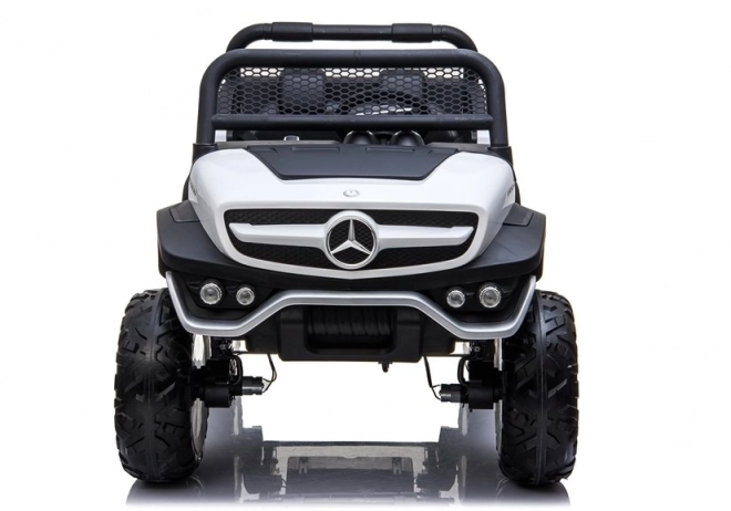 Auto elettrico per bambini Mercedes Unimog bianco