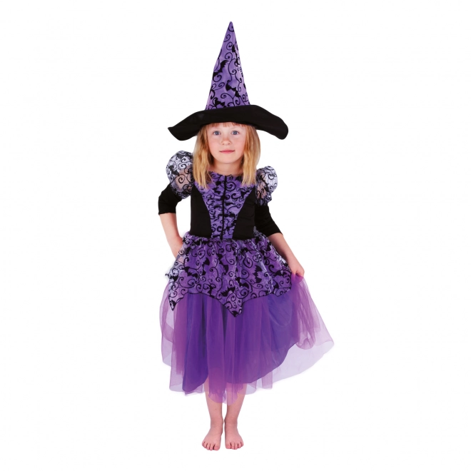 Costume strega per bambina viola