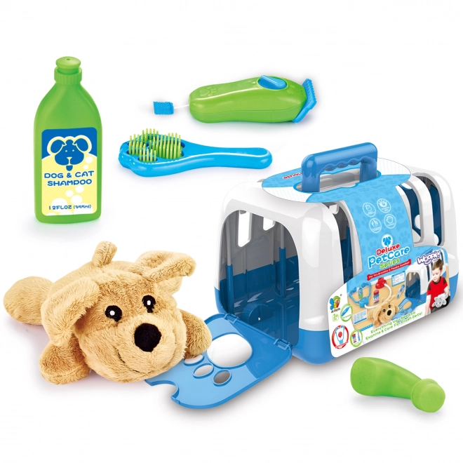 Set veterinario portatile con cagnolino Woopie