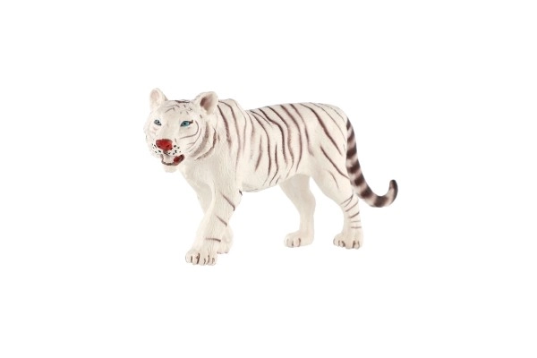 Tigre bianco indiano in plastica 14cm confezionato