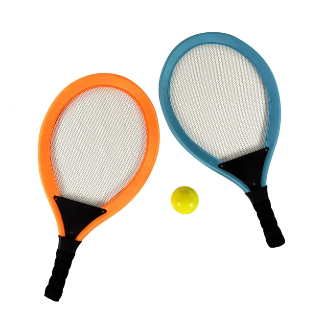 Set da tennis con racchette e pallina