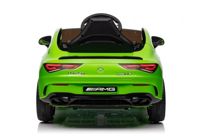 Auto elettrica per bambini Mercedes CLA 45s AMG verde 4x4