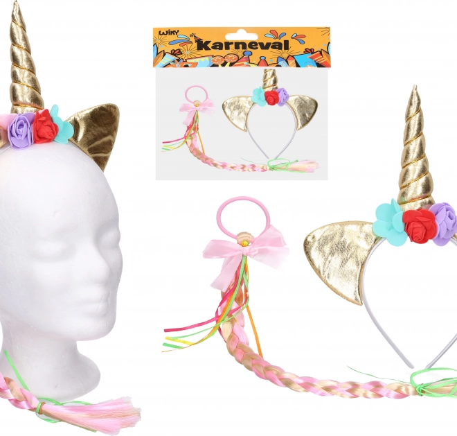Cerchietto di Carnevale con Unicorno