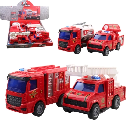 Camion dei pompieri per bambini 15,5 cm 8 pz