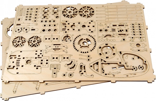 Puzzle 3D Elicottero Meccanico in Legno