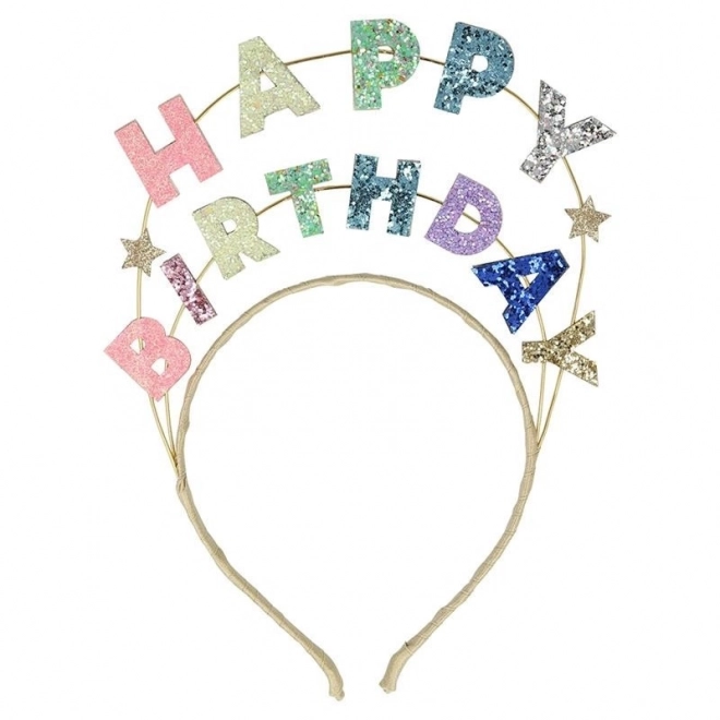 Fascia Per Capelli Happy Birthday Glitterata